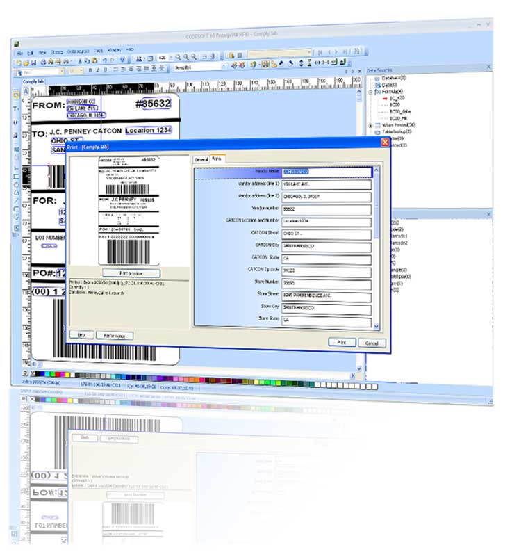 Enhanced Print dialog box 